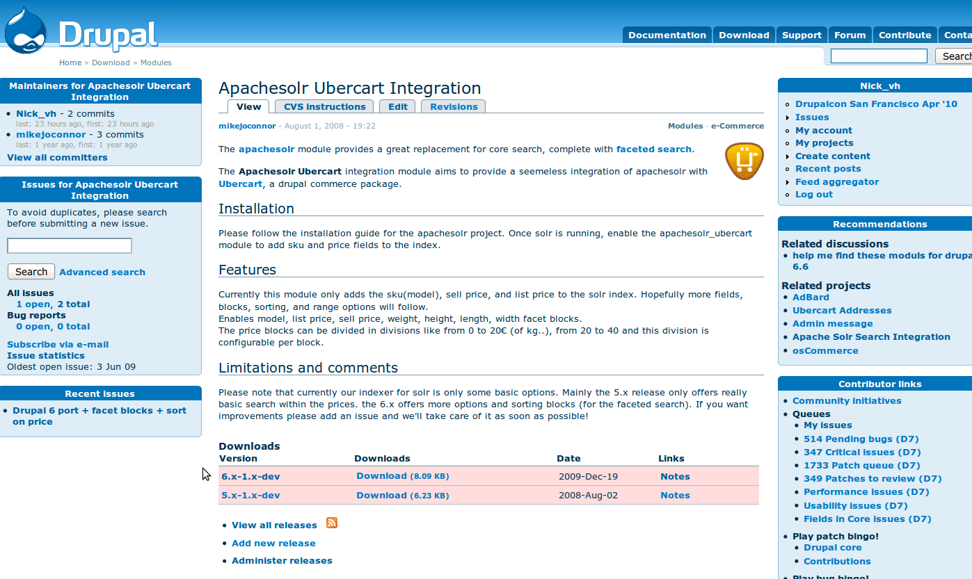 ApacheSolr Ubercart